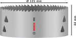 BOSCH PRO Multi Material testera za otvore, 121 mm, sa navojem - Testera za otvore T MM B 121mm (2608901539) Madras doo Beograd Madras doo Beograd