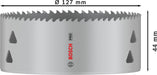 BOSCH PRO Multi Material testera za otvore, 127 mm, sa navojem - Testera za otvore T MM B 127mm (2608901540) Madras doo Beograd Madras doo Beograd