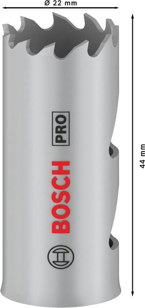 BOSCH PRO Multi Material testera za otvore, 22 mm, sa navojem - Testera za otvore T MM B 22mm (2608901496) Madras doo Beograd Madras doo Beograd