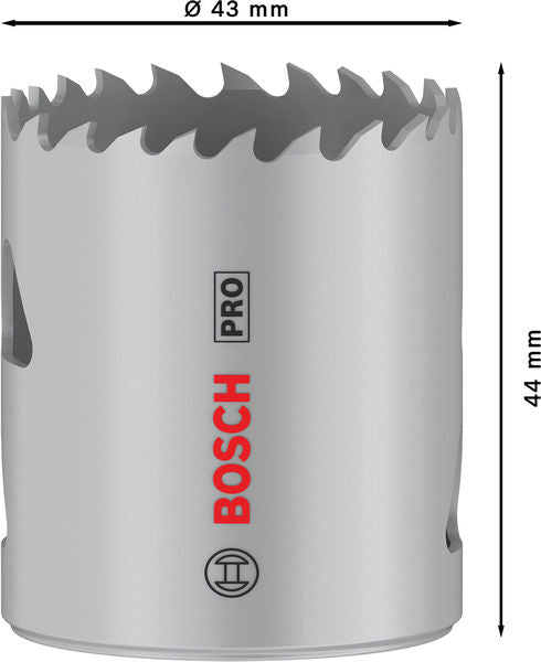 BOSCH PRO Multi Material testera za otvore, 43 mm, sa navojem - Testera za otvore T MM B 43mm (2608901509) Madras doo Beograd Madras doo Beograd