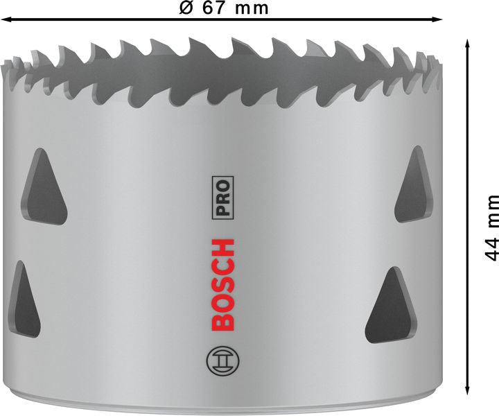 BOSCH PRO Multi Material testera za otvore, 67 mm, sa navojem - Testera za otvore T MM B 67mm (2608901522) Madras doo Beograd Madras doo Beograd
