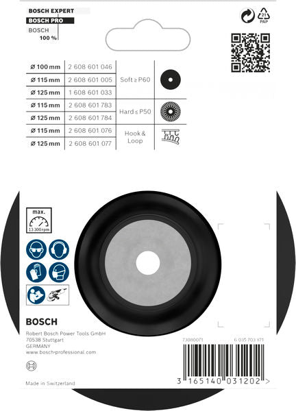 BOSCH PRO nosač, meki, 115 mm, M14 - Brusni disk 115mm,1x (2608601005) Madras doo Beograd Madras doo Beograd