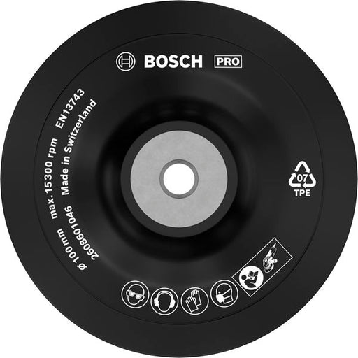 BOSCH PRO nosač, meki, 125 mm, M10 - Potporni tanjir 100 mm, 15 200 o/min (2608601046) Power Tools BOSCH Madras doo Beograd