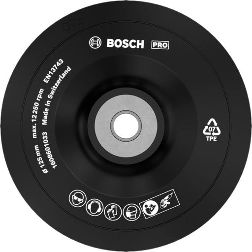 BOSCH PRO nosač, meki, 125 mm, M14 - Tanjir sa čičak prihvatom 125 mm 1 kom (1608601033) Power Tools BOSCH Madras doo Beograd