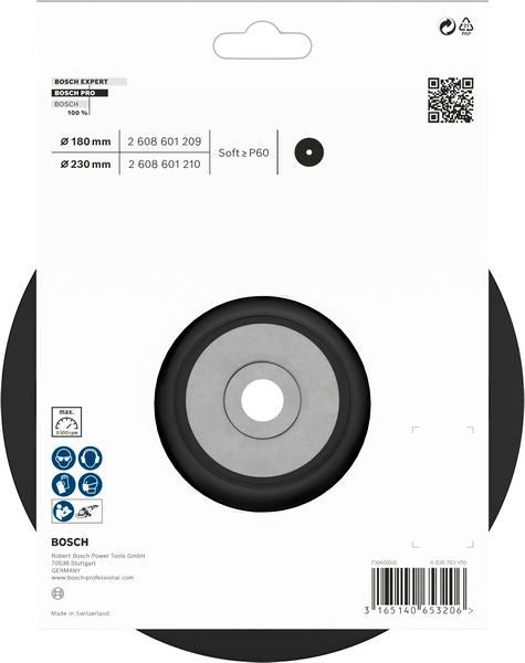 BOSCH PRO nosač, meki, 180 mm, M14 - Potporni tanjir Ø 180 mm (2608601209) Power Tools BOSCH Madras doo Beograd