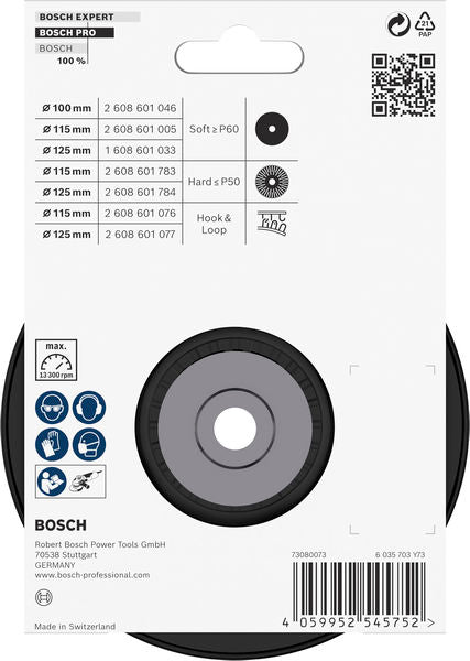 BOSCH PRO nosač, tvrdi, 115 mm, M14 - (2608601783) Power Tools BOSCH Madras doo Beograd