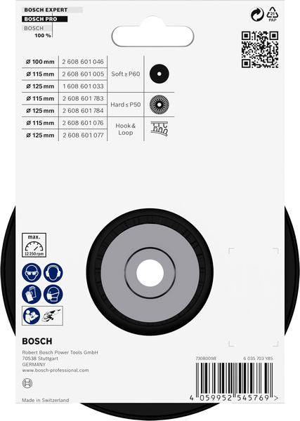 BOSCH PRO nosač, tvrdi, 125 mm, M14 - Brusni disk 125mm, hart M14 (2608601784) Power Tools BOSCH Madras doo Beograd
