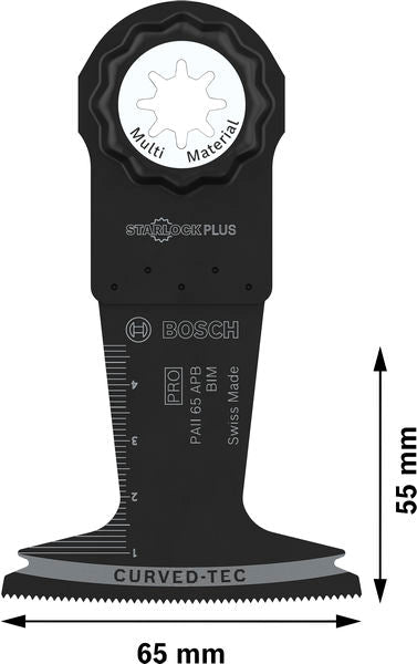 BOSCH PRO PAII 65 APB list testere za višenamenski alat, 65×55 mm - List testere za uranjanje RB - 1ER PAII6 (2608669131) Madras doo Beograd Madras doo Beograd