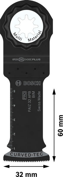 BOSCH PRO PAIZ 32 APB list testere za višenamenski alat, 32×60 mm - List testere za uranjanje RB - 1ER PAIZ3 (2608669128) Madras doo Beograd Madras doo Beograd