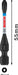 BOSCH PRO Phillips Impact nastavak, PH1, 55 mm, 2 kom. - Umetak uvrtača PRO PH1 Impact (2608522519) Madras doo Beograd Madras doo Beograd