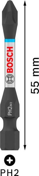 BOSCH PRO Phillips Impact nastavak, PH2, 55 mm, 15 kom. - Umetak uvrtača PRO PH2 Impact (2608522523) Madras doo Beograd Madras doo Beograd