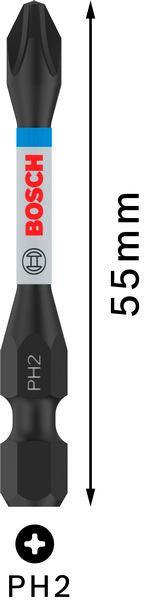 BOSCH PRO Phillips Impact nastavak, PH2, 55 mm, 5 kom. - Umetak uvrtača PRO PH2 Impact (2608522522) Madras doo Beograd Madras doo Beograd