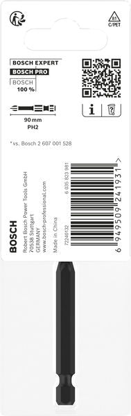 BOSCH PRO Phillips Impact nastavak, PH2, 90 mm - Umetak uvrtača PRO PH2 Impact (2608522524) Madras doo Beograd Madras doo Beograd