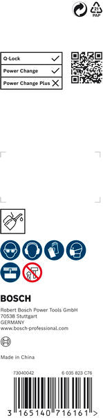 BOSCH PRO Pilot Drill Bit, Quick Change sistem HSS-G 6,35×100 mm za testere za otvore - HSS-G burgija za centriranje L 100mm (2609390592) Madras doo Beograd Madras doo Beograd