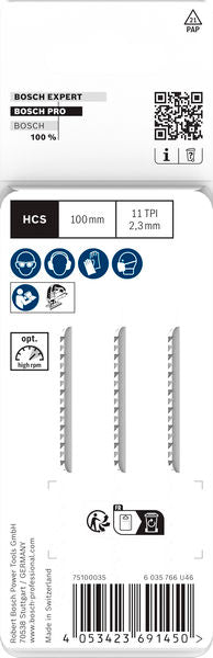 BOSCH PRO Plastics PVC clean T102H list ubodne testere, 100 mm, 3 kom. - Set listova testere RBP- 3ER T 102 H (2608667050) Madras doo Beograd Madras doo Beograd