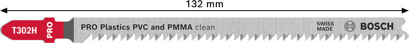BOSCH PRO Plastics PVC clean T302H list ubodne testere, 132 mm, 5 kom. - Set listova testere RBP- 5ER T 302 H (2608667053) Madras doo Beograd Madras doo Beograd