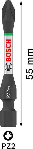 BOSCH PRO Pozidriv Impact nastavak, PZ2, 55 mm, 15 kom. - Umetak uvrtača PRO PZ2 Impact (2608522546) Madras doo Beograd Madras doo Beograd