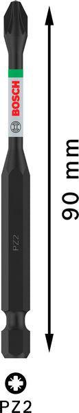 BOSCH PRO Pozidriv Impact nastavak, PZ2, 90 mm - Umetak uvrtača PRO PZ2 Impact (2608522547) Madras doo Beograd Madras doo Beograd
