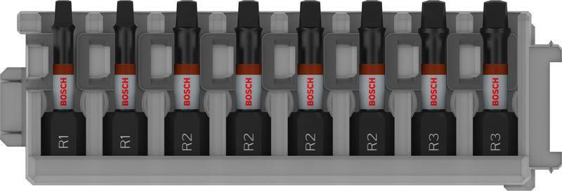 BOSCH PRO R Impact nastavci, R1 (×2), R2 (×4), R3 (×2), 55 mm, 8 kom. - Komplet umetaka uvrtača PRO R Impact Set (2608521U58) Madras doo Beograd Madras doo Beograd