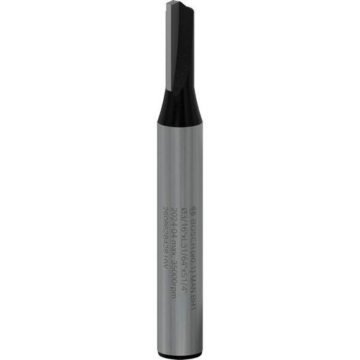 BOSCH PRO ravno glodalo, dva žleba, Ø 1/16″ x L 31/64″, prihvat 1/4″ - Glodalo za žljebove 6,35x4,8x51 (2608628428) Madras doo Beograd Madras doo Beograd