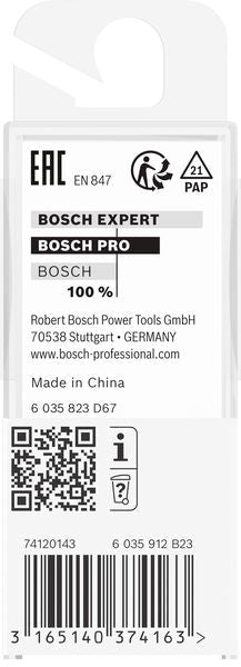 BOSCH PRO ravno glodalo, dva žleba, Ø 12,7×L 19,6, prihvat 6 mm - Glodalo za žljebove 6x12,7x51 (2608628443) Madras doo Beograd Madras doo Beograd