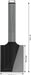 BOSCH PRO ravno glodalo, dva žleba, Ø 19×L 19,6, prihvat 6 mm - Glodalo za žljebove 6x19x51 (2608628444) Madras doo Beograd Madras doo Beograd