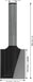 BOSCH PRO ravno glodalo, dva žleba, Ø 3/4×L 49/64", prihvat 1/4" - Glodalo za žljebove 6,35x19x51 (2608628414) Madras doo Beograd Madras doo Beograd
