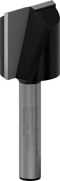 BOSCH PRO ravno glodalo, dva žleba, Ø 3/4×L 49/64", prihvat 1/4" - Glodalo za žljebove 6,35x19x51 (2608628414) Madras doo Beograd Madras doo Beograd