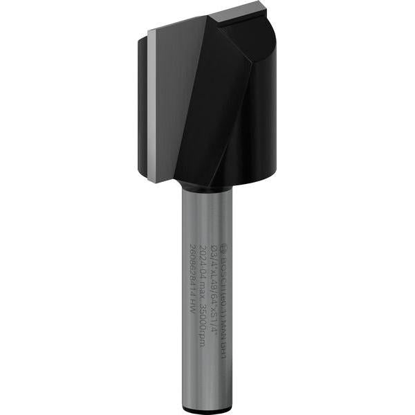 BOSCH PRO ravno glodalo, dva žleba, Ø 3/4×L 49/64", prihvat 1/4" - Glodalo za žljebove 6,35x19x51 (2608628414) Madras doo Beograd Madras doo Beograd