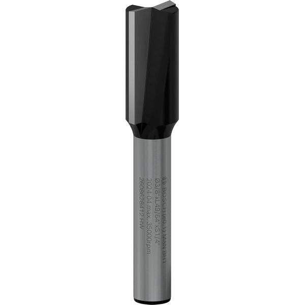 BOSCH PRO ravno glodalo, dva žleba, Ø 3/8×L 49/64", prihvat 1/4" - Glodalo za žljebove 6,35x9,5x51 (2608628412) Madras doo Beograd Madras doo Beograd