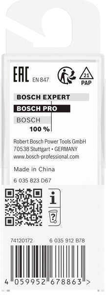 BOSCH PRO ravno glodalo, dva žleba, Ø 5/8×L 49/64", prihvat 1/4" - Glodalo za poluok. kanale Straight Bit (2608629688) Madras doo Beograd Madras doo Beograd