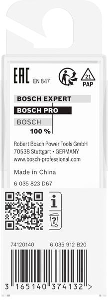 BOSCH PRO ravno glodalo, dva žleba, Ø 6×L 15,7, prihvat 6 mm - Glodalo za žljebove 6x19x51 (2608628440) Madras doo Beograd Madras doo Beograd