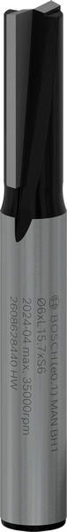 BOSCH PRO ravno glodalo, dva žleba, Ø 6×L 15,7, prihvat 6 mm - Glodalo za žljebove 6x19x51 (2608628440) Madras doo Beograd Madras doo Beograd