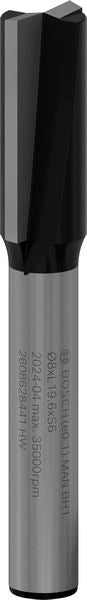 BOSCH PRO ravno glodalo, dva žleba, Ø 8×L 19,6, prihvat 6 mm - Glodalo za žljebove 6x8x51 (2608628441) Madras doo Beograd Madras doo Beograd