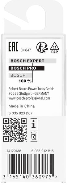 BOSCH PRO ravno glodalo, jedan žleb, Ø 1/8″ x L 19/64″, prihvat 1/4″ - Glodalo za žljebove 6,35x3,2x51 (2608628427) Madras doo Beograd Madras doo Beograd