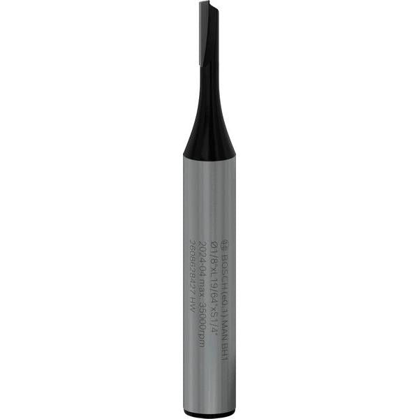 BOSCH PRO ravno glodalo, jedan žleb, Ø 1/8″ x L 19/64″, prihvat 1/4″ - Glodalo za žljebove 6,35x3,2x51 (2608628427) Madras doo Beograd Madras doo Beograd