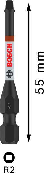 BOSCH PRO Robertson Impact nastavak, R2, 55 mm, 5 kom. - Umetak uvrtača PRO R2 Impact (2608522553) Madras doo Beograd Madras doo Beograd