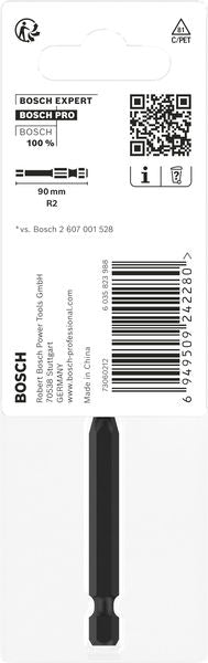 BOSCH PRO Robertson Impact nastavak, R2, 90 mm - Umetak uvrtača PRO R2 Impact (2608522554) Madras doo Beograd Madras doo Beograd
