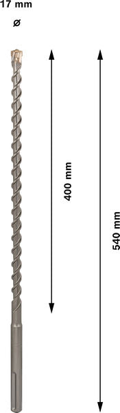 BOSCH PRO SDS max-7 Hammer Drill Bit, 17 x 400 x 540 mm - Hamer burgija SDS-max-717 x 400 x 540 mm (2608586757) Power Tools BOSCH Madras doo Beograd