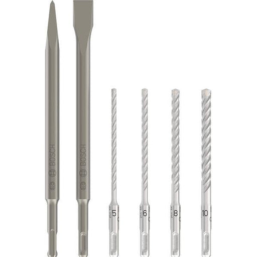 BOSCH PRO SDS plus-4C set dleta i burgija, 6 kom. - Komplet dleta SDS plus mixed set (2607017585) Power Tools BOSCH Madras doo Beograd