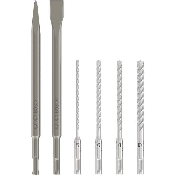 BOSCH PRO SDS plus-4C set dleta i burgija, 6 kom. - Komplet dleta SDS plus mixed set (2607017585) Power Tools BOSCH Madras doo Beograd