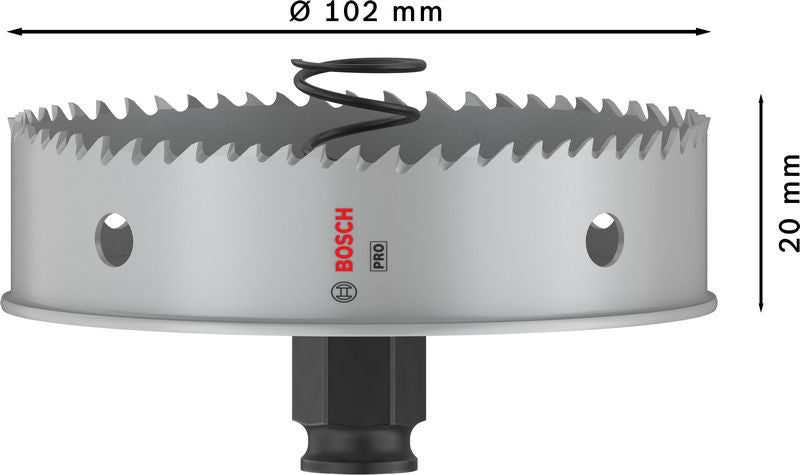 BOSCH PRO Sheet Metal PC Plus testera za otvore, 102 mm - Testera za otvore P SM B 102mm (2608594470) Power Tools BOSCH Madras doo Beograd