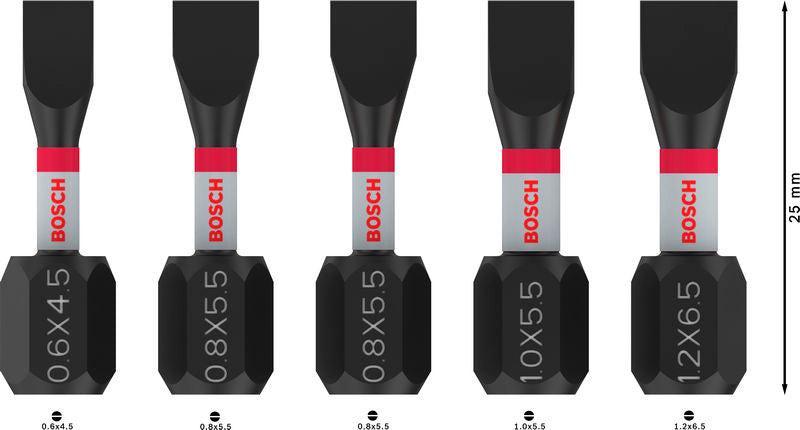 BOSCH PRO SL Impact nastavci, SL4.5, SL5.5 (×2), SL5.5, SL6.5, 25 mm, 5 kom. - Umetak uvrtača PRO SL Impact Set (2608521U60) Madras doo Beograd Madras doo Beograd