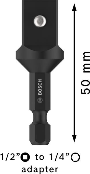 BOSCH PRO Socket Adapter sa vezom iglom, 1/2", 50 mm - Adapter 1/4'' HEX (2608551107) Madras doo Beograd Madras doo Beograd