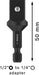 BOSCH PRO Socket Adapter sa vezom iglom, 1/2", 50 mm - Adapter 1/4'' HEX (2608551107) Madras doo Beograd Madras doo Beograd