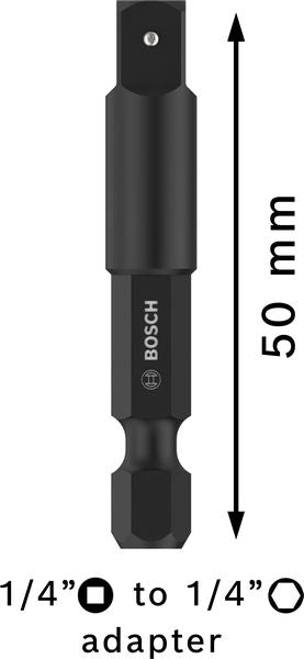 BOSCH PRO Socket Adapter sa vezom iglom, 1/4", 50 mm - Adapter 1/4'' HEX (2608551109) Madras doo Beograd Madras doo Beograd