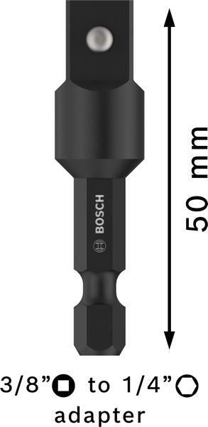 BOSCH PRO Socket Adapter sa vezom iglom, 3/8", 50 mm - Adapter 1/4'' HEX (2608551108) Madras doo Beograd Madras doo Beograd