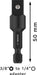 BOSCH PRO Socket Adapter sa vezom iglom, 3/8", 50 mm - Adapter 1/4'' HEX (2608551108) Madras doo Beograd Madras doo Beograd