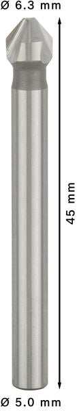 BOSCH PRO Soft Metal HSS upuštač, 6,3×45 mm, M3 - Konusni upuštač 6,3, M 3, 45 mm, 5 mm (2608597504) Power Tools BOSCH Madras doo Beograd