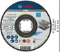 BOSCH PRO Stainless Steel and Metal lepljena rezna ploča, 115×1,6×22,23 mm, X-Lock, ravna - (2608619362) Madras doo Beograd Madras doo Beograd